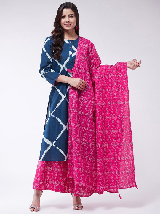 Pink Bandhini Dupatta