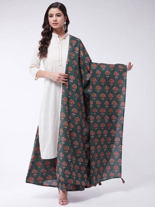 Sage Green Boota Dupatta