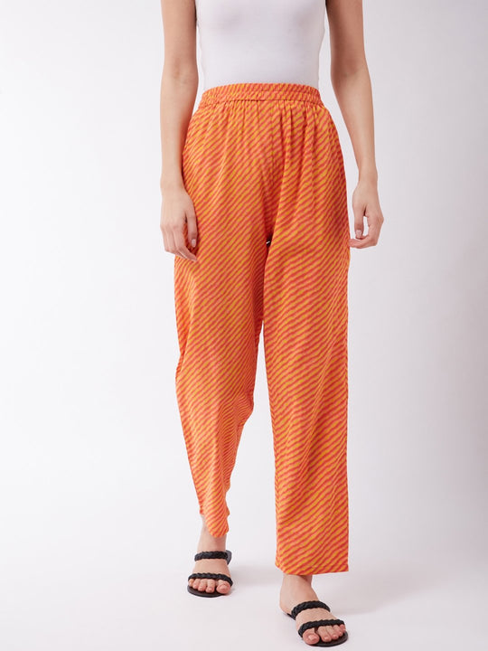 Orange Mustard Lahriya Pant
