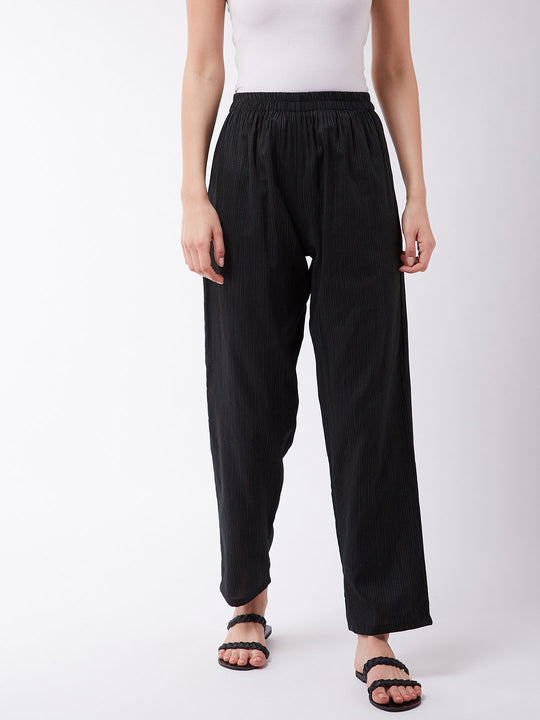 Black Kantha Pant