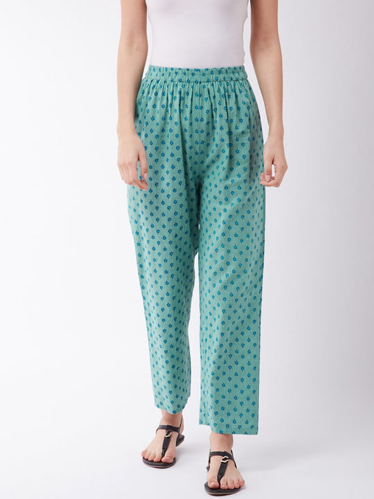 Dusky Green Indigo Pant