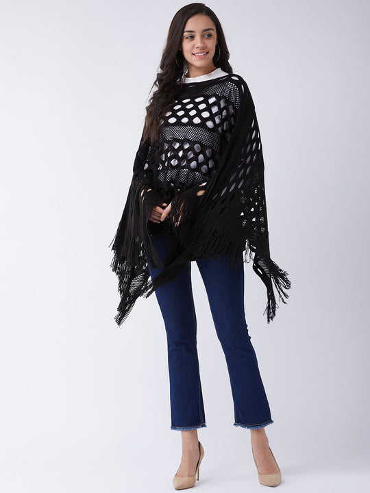 Black Key Hole Poncho