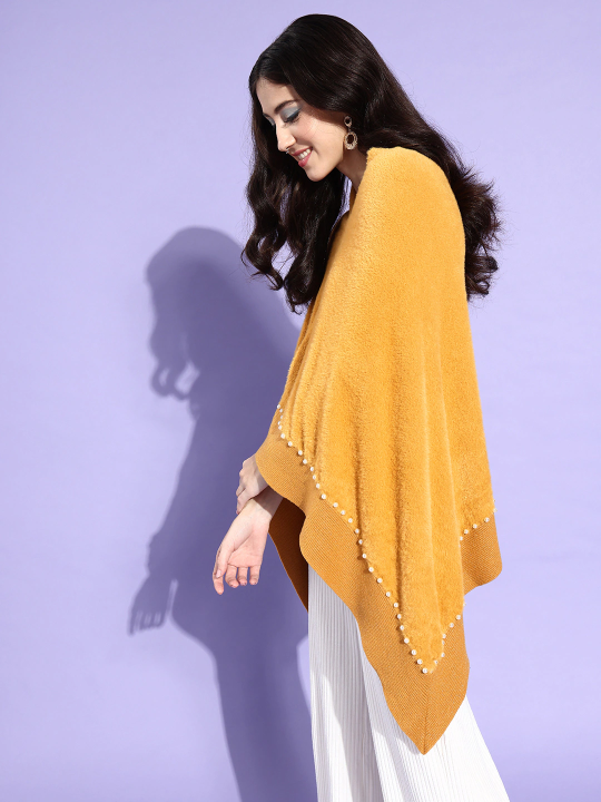 Mustard Pearl Work Poncho