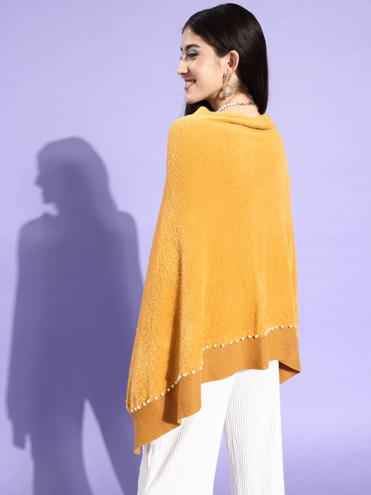 Mustard Pearl Work Poncho