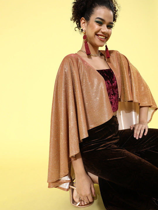 Shimmer Cape Asymetric - Gold