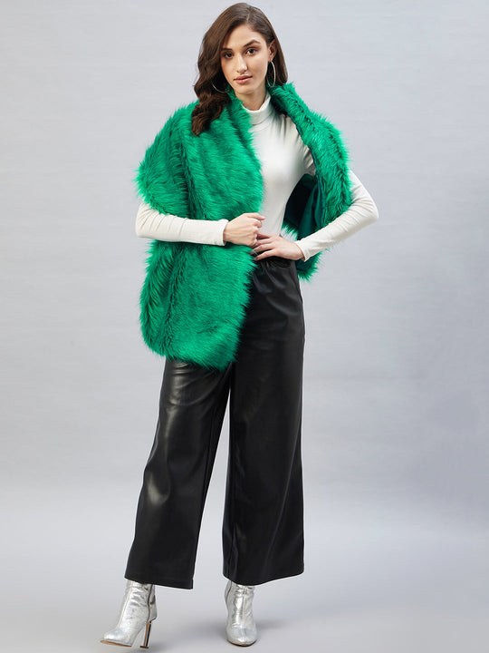 Green Fur Cape