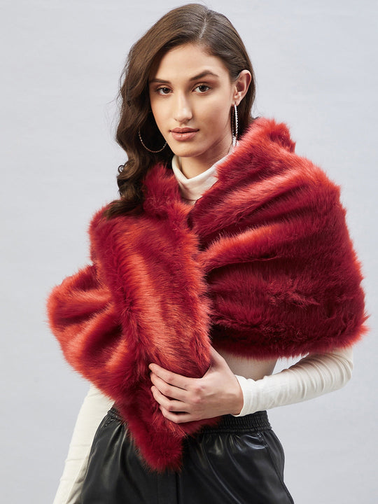 Rust Fur Cape