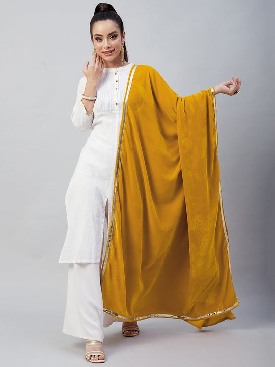 Mustard Solid Velvet Shawl
