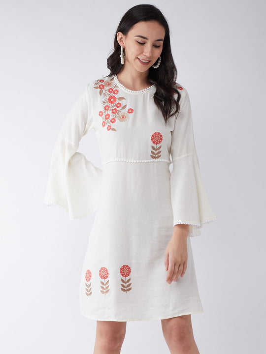 Sunflower Embroidered Dress