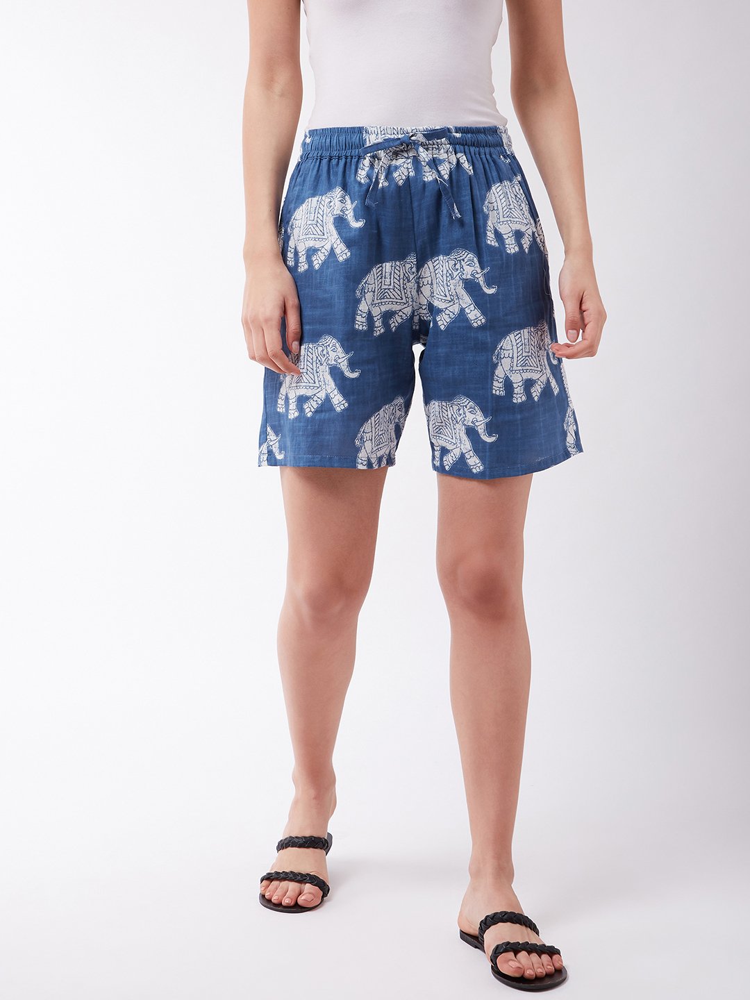 Light Blue Elephant Shorts
