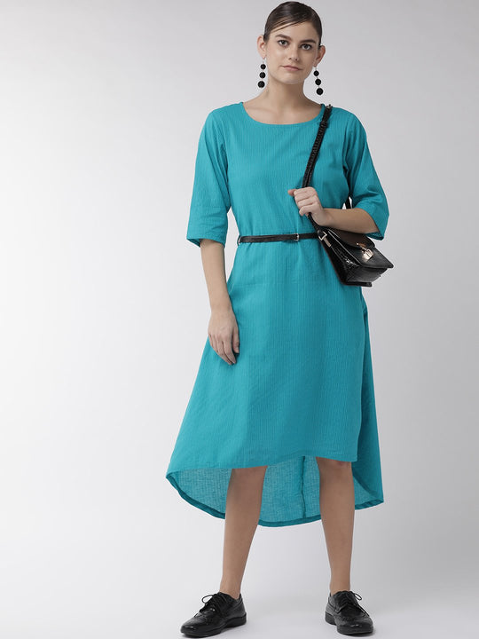 Peacock Blue Dress