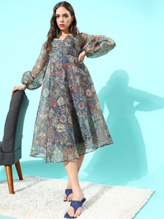 Blue Flower Dress