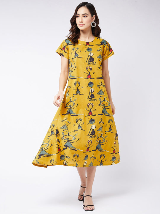 Quirky A-Line Dress