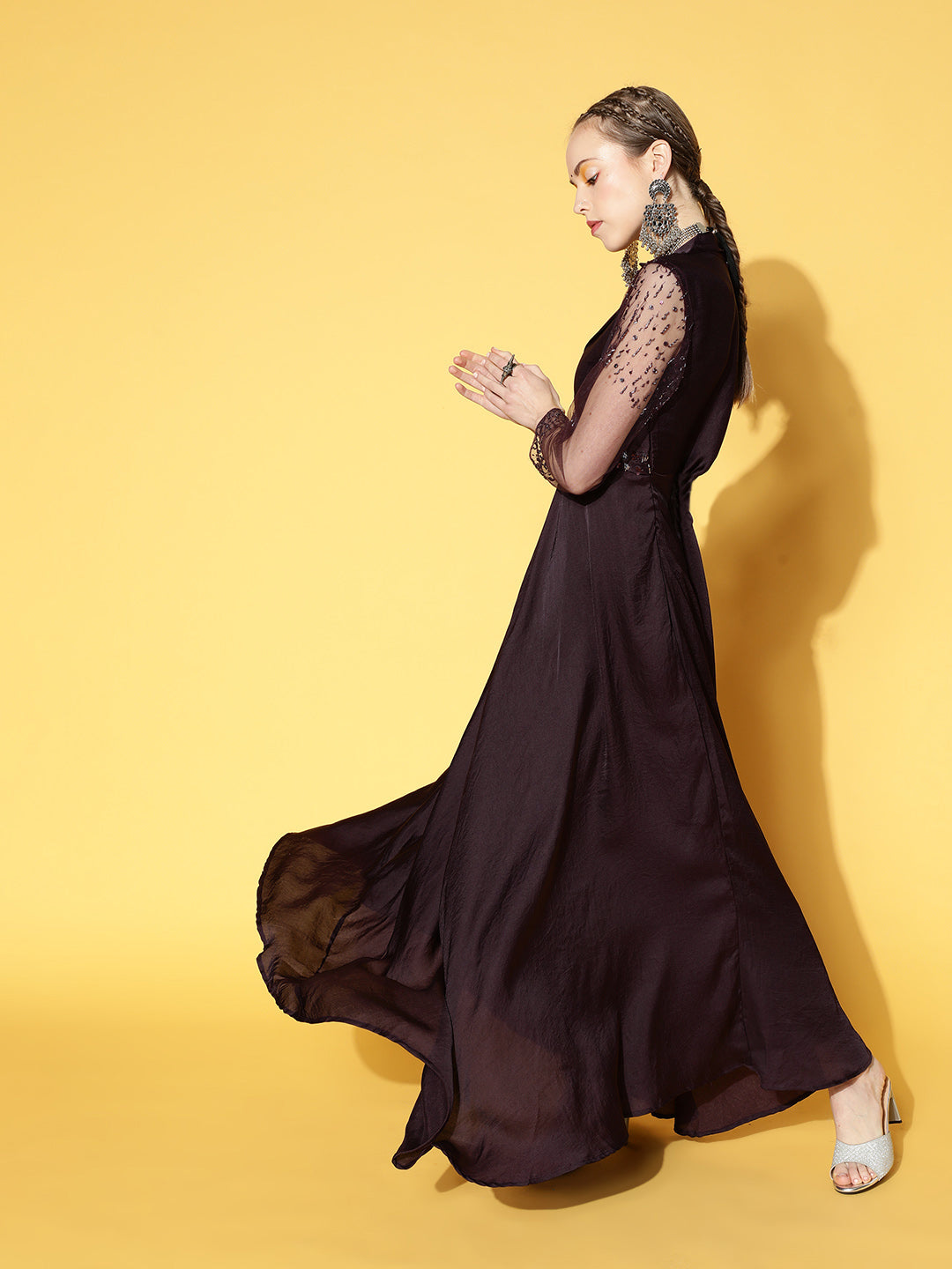 Purple Sequence Gown