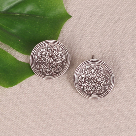 Oxidised Stud Earings