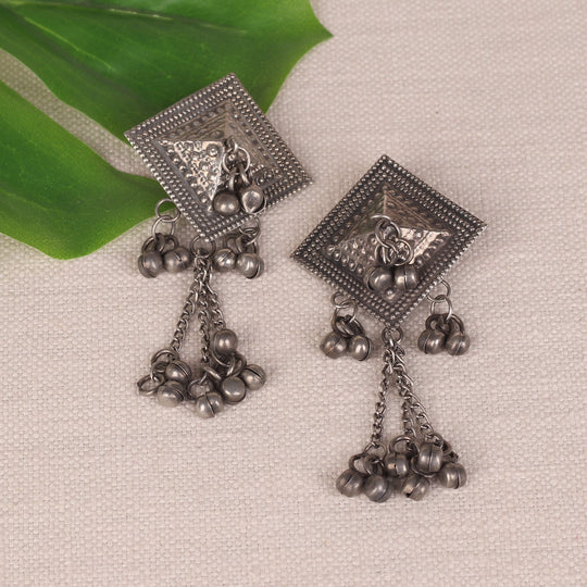 Designer Ghunghroo Earings In German Silver