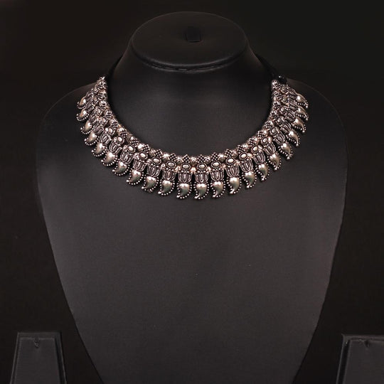 Tribal Art Oxidised Neckpiece