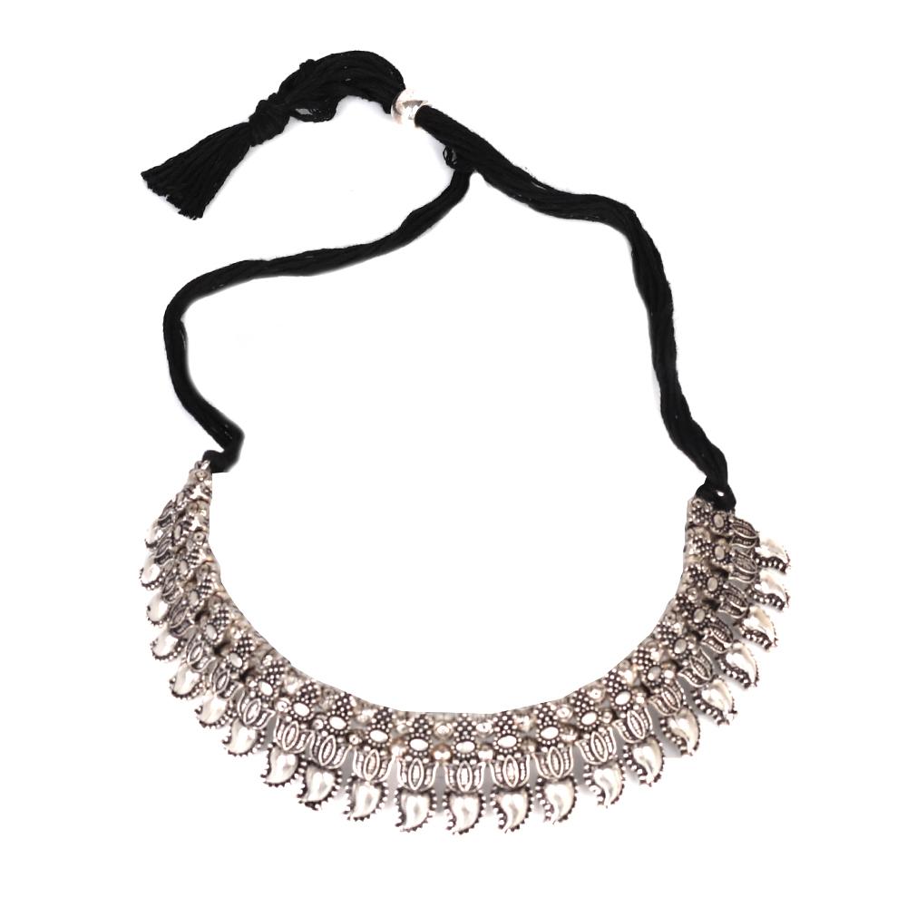 Tribal Art Oxidised Neckpiece