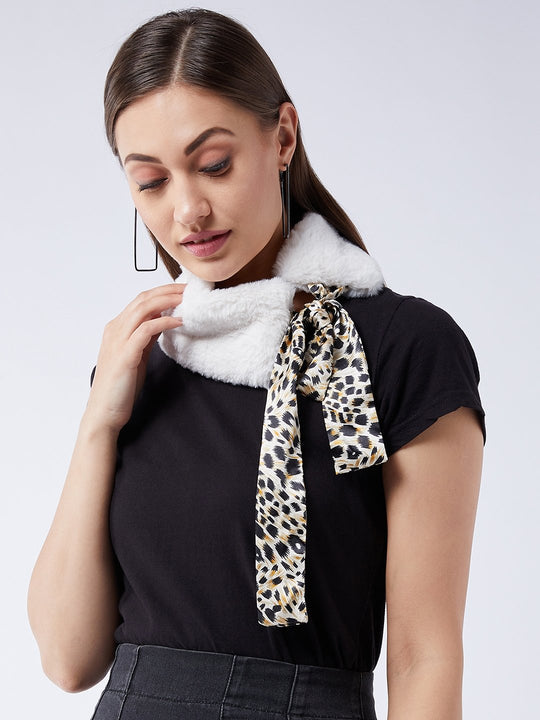 Off White Fur Neckpiece