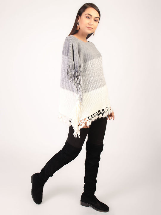 Poncho Shaded  Grey