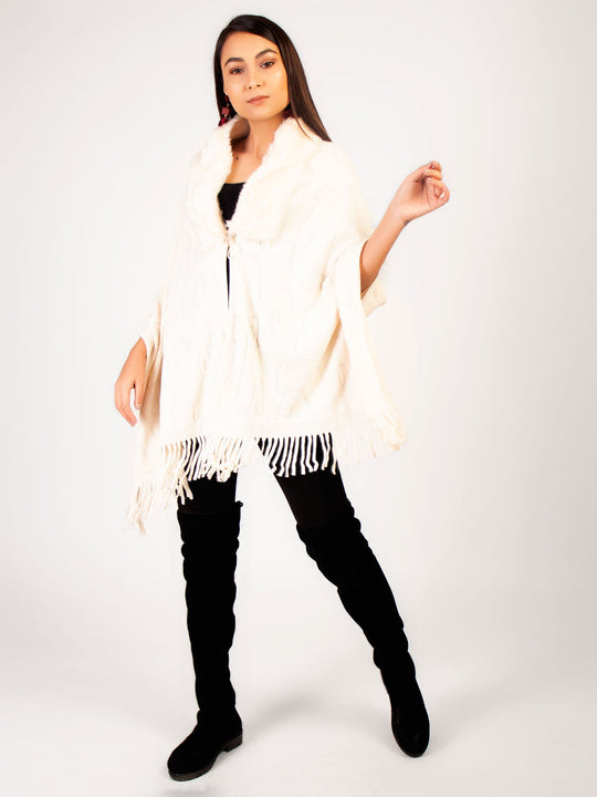 Cape Stole  Off White