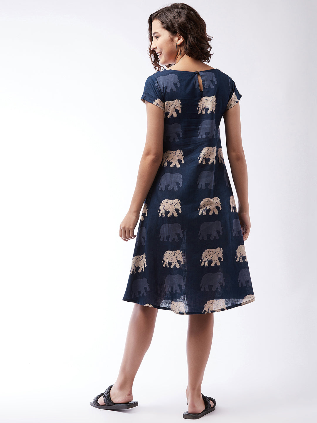Blue Elephant Dress For Teens