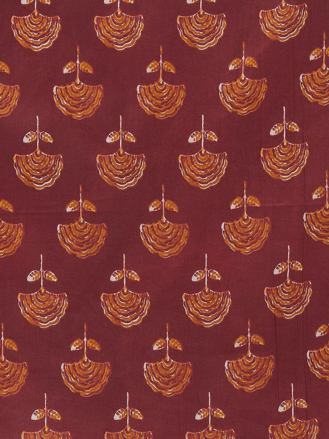 Mustard Maroon Kurta With Patch Pocket Palazo Set