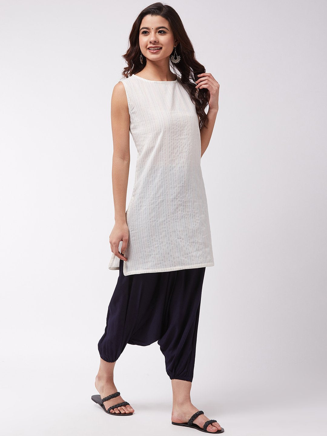 Floral Printed Ombre Dyed Sequins Embroidered Kurta With Harem Pants - –  FASHOR