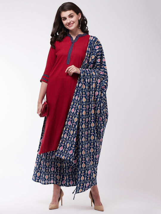 Navy Blue Patola Dupatta