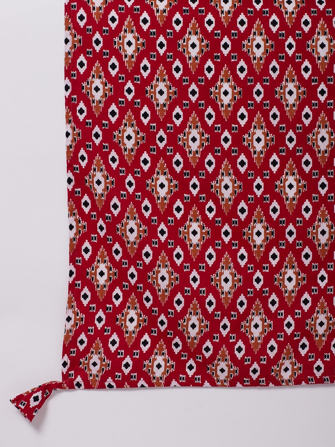 Off White And Red Patola Kurta Set
