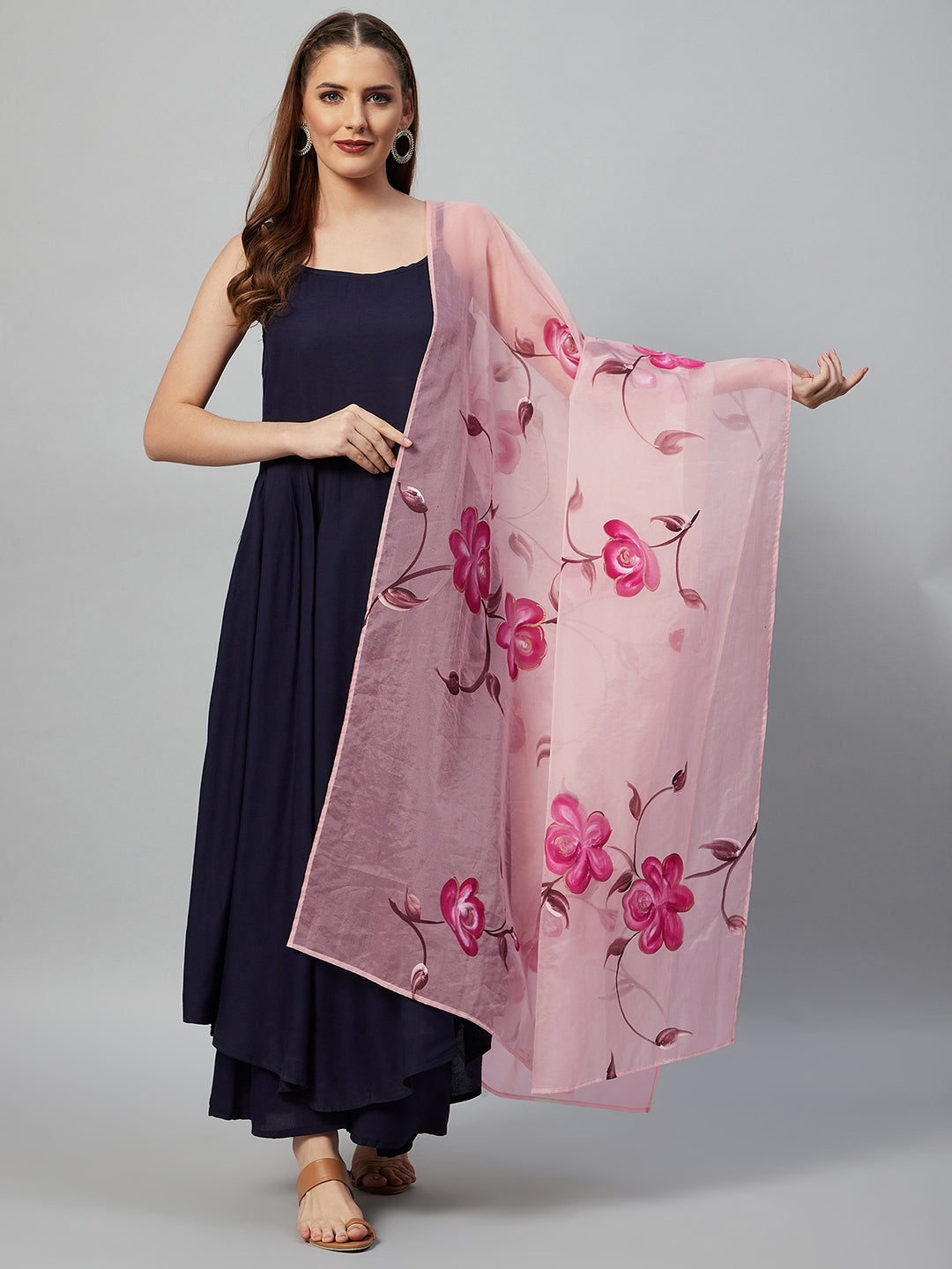 blue and pink combination dresses Long Frock Pink And Blue Combination Gown Blue And Pink Combination Dress Casual Wear, Simple Dress