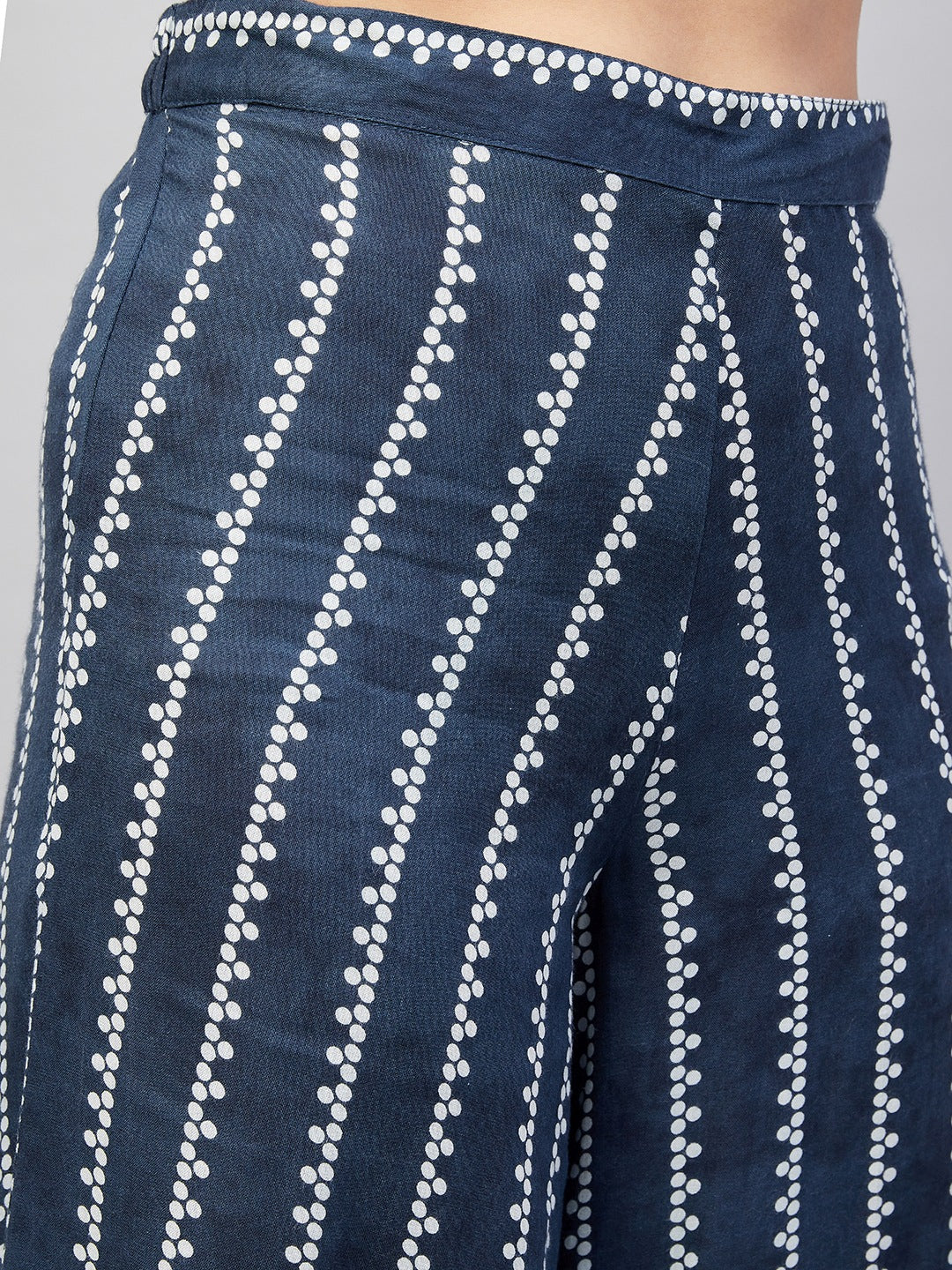 Blue White Porcelien Spaghetti Kurta Set W Navy Le dupatta