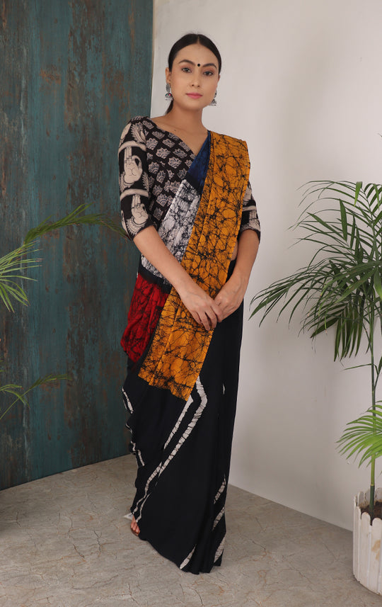 RESPLENDENT SHIBORI SAREE