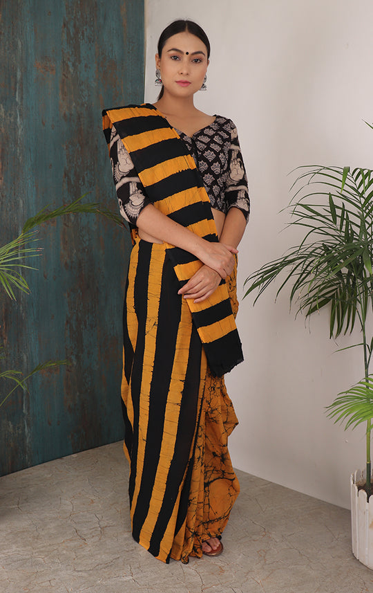 BEE AWESOME SHIBORI SAREE