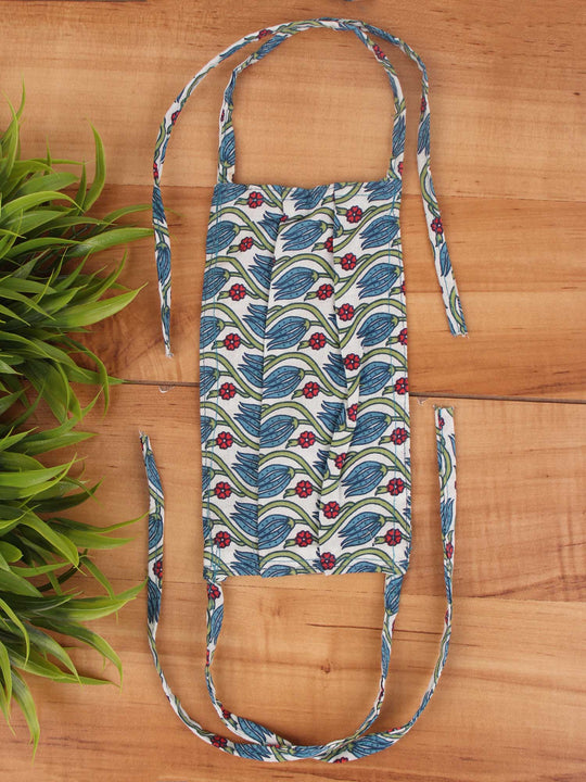 Blue Flower Mask Set Of 2
