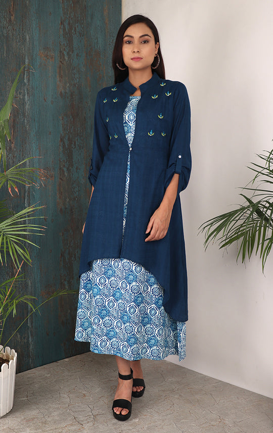 Abstract High low dress